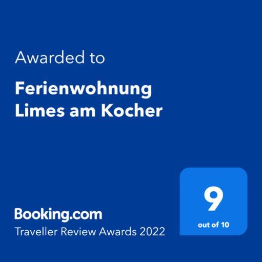 Ferienwohnung Limes Am Kocher Huttlingen 외부 사진